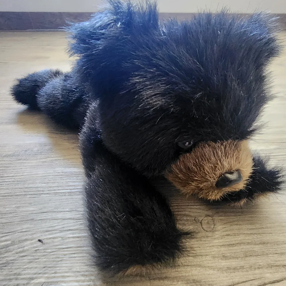 The Bearington Collection‎ Black Bear Plush Stuffed Animal 12